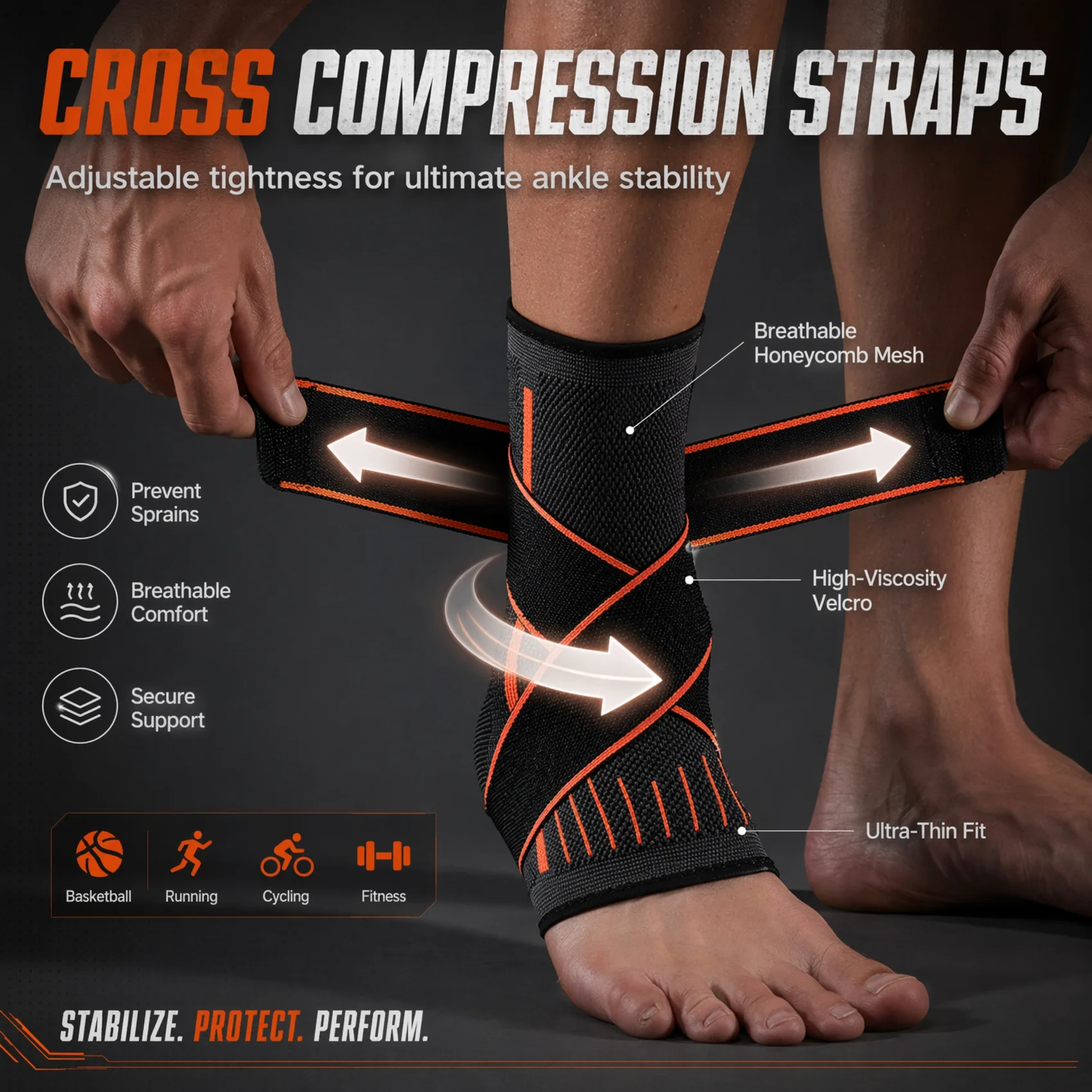 Breathable Compression Ankle B - Ankle Brace Support review and price