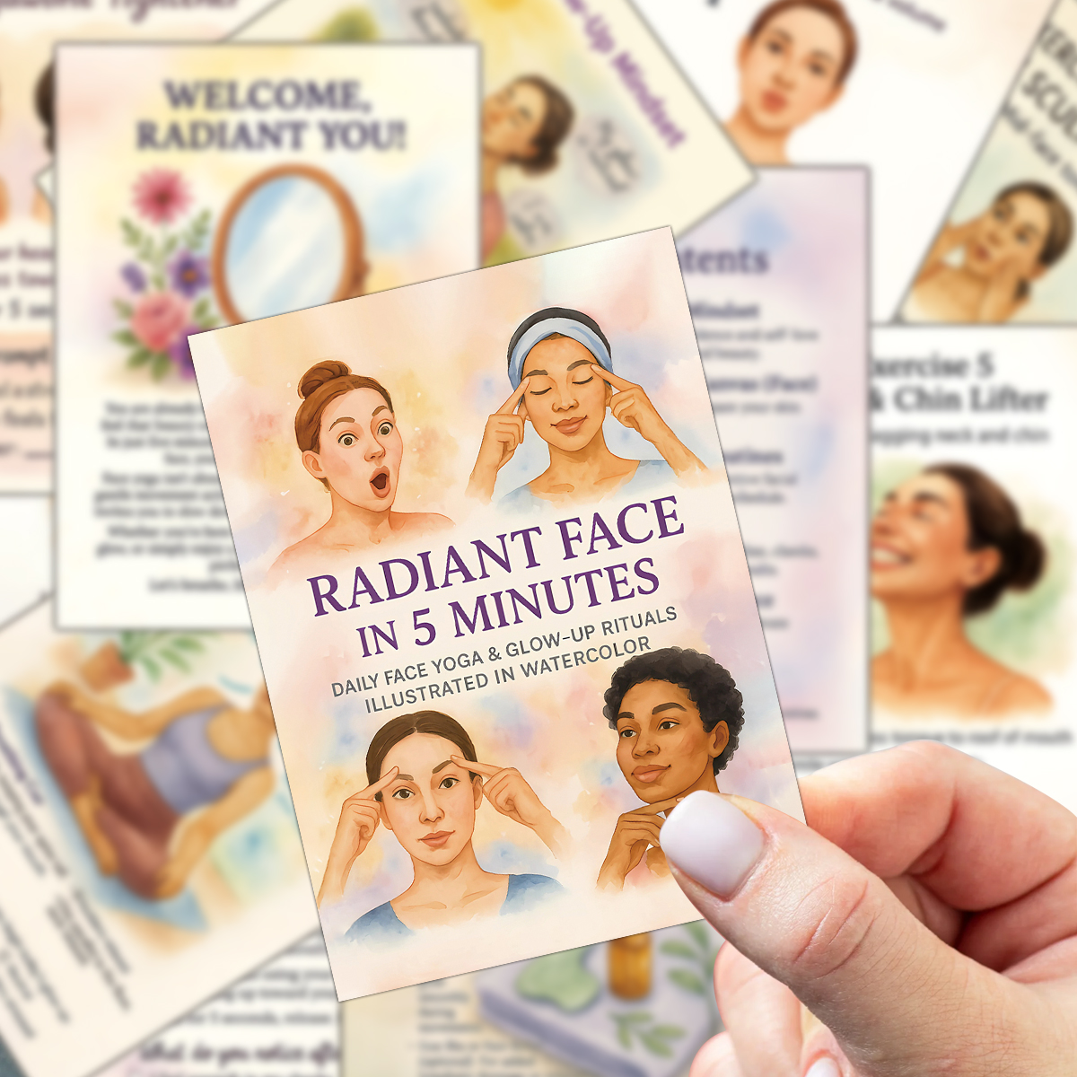 24pcs Radiant Face Yoga Cards, - Health Wellness Center review and price