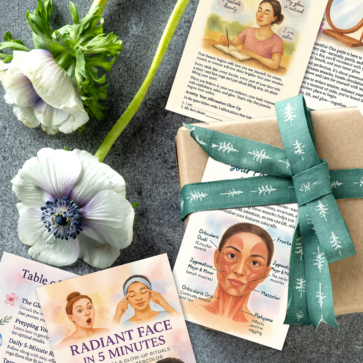 24pcs Radiant Face Yoga Cards, - Health Wellness Center review and price