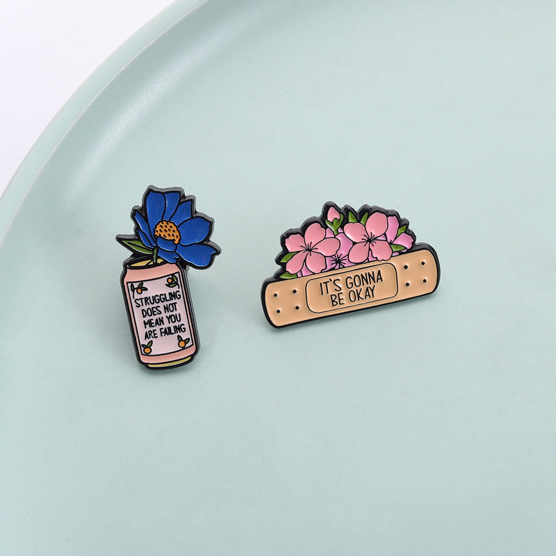 2Pcs Mental Health Enamel Pin  - Mental Health Wellness Quotes review and price