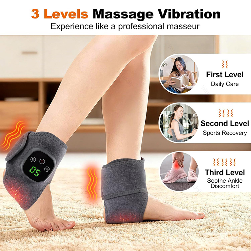Portable Heated Ankle Massager - Ankle Brace Support review and price