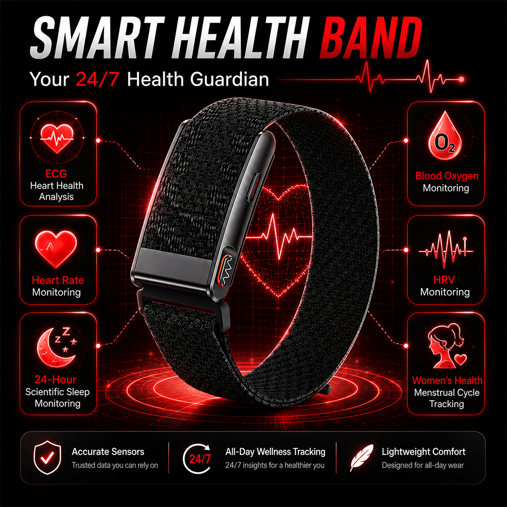 Smart Health Bracelet ECG HRV  - Health Wellness Activities review and price
